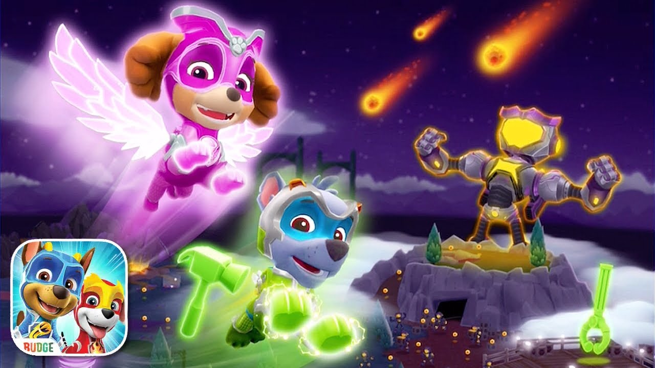 PAW Patrol Rescue World - The Mighty Pups ROCKY, CHASE & SKYE Adventure Gameplay