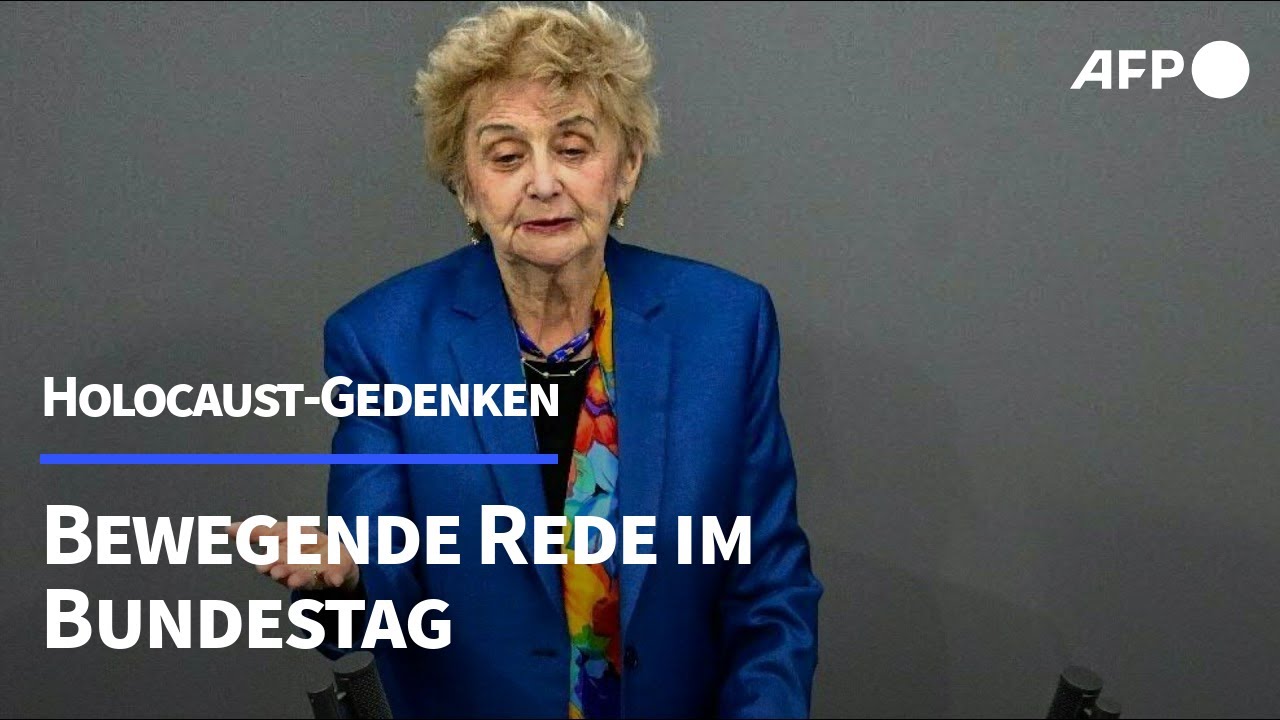 Holocaust-Überlebende Friedman rührt Bundestag zu Tränen | AFP