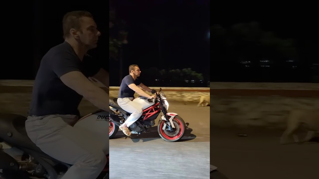 Sohail khan Mumbai bike riding #bollywoodactor #brother #salmankhan #sohailkhan #bollywood ￼