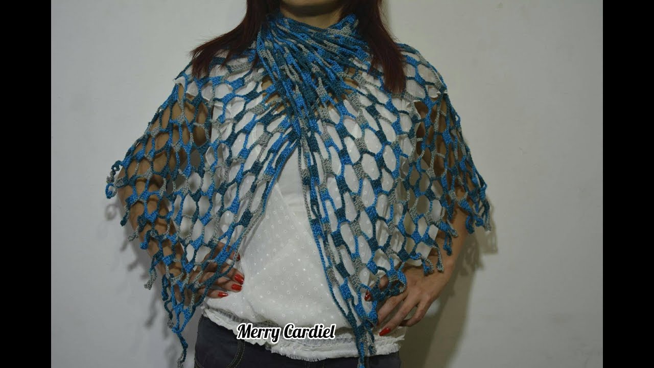 COMO TEJER CHAL BUFANDA A CROCHET