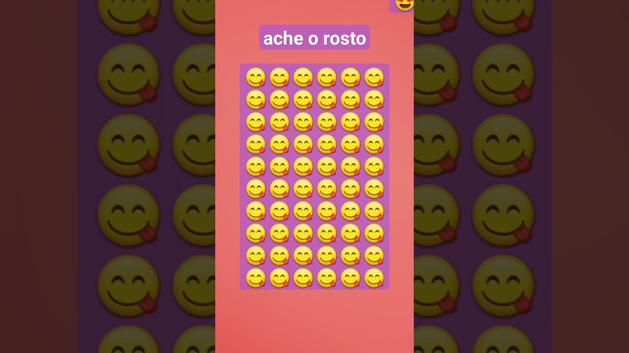 ache o rosto