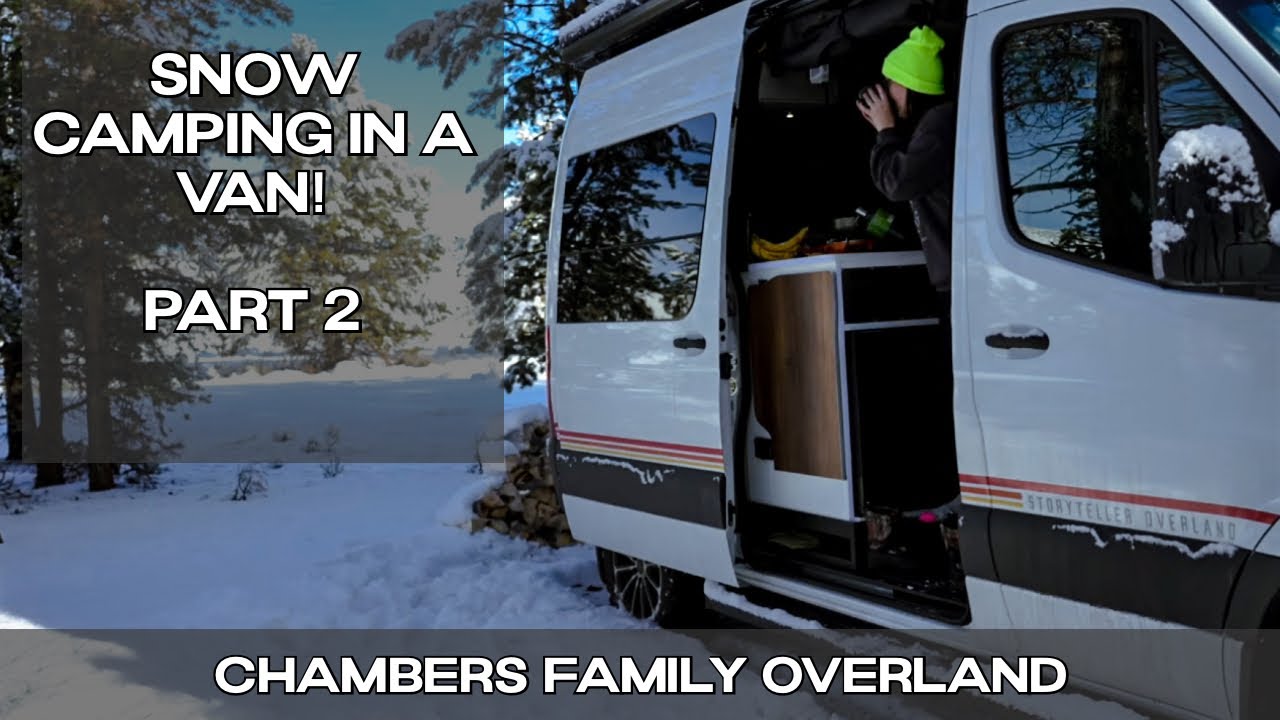 Snow Camping in a Storyteller Overland Sprinter Van Part 2 |  @PrimalOutdoors New Years Eve