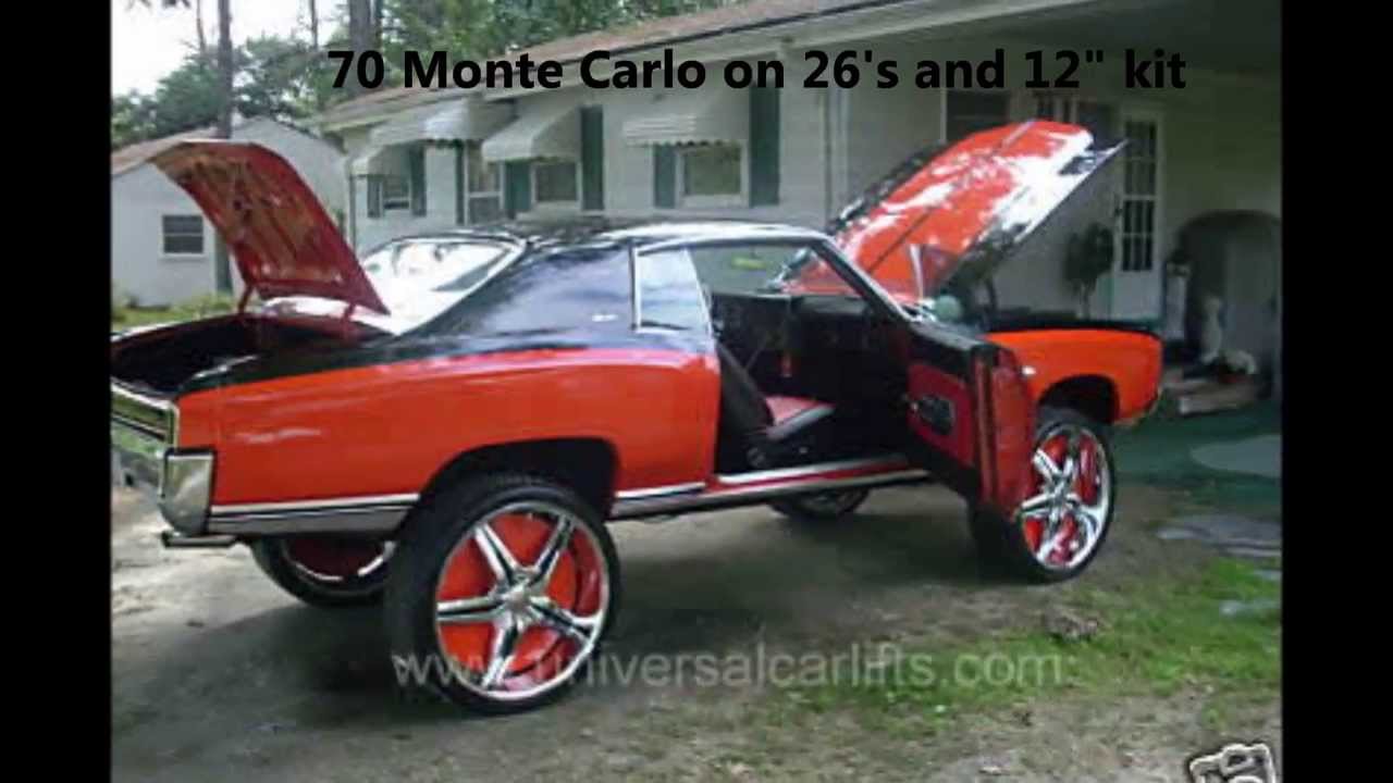 Universal Car Lifts - Red 70 Monte Carlo on 26's and 12" lift