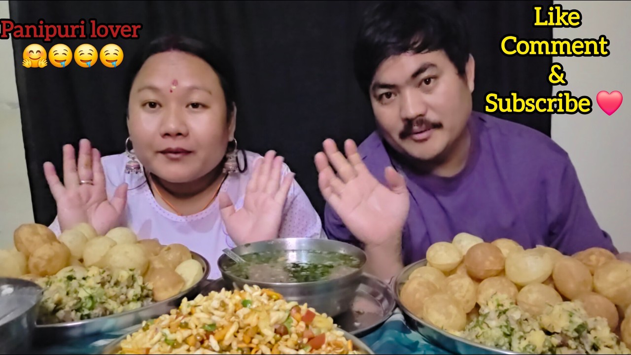 Spicy Panipuri || Spicy Jhalmuri || Watching The Ind Vs Pak Match.|| 🇮🇳India❤️