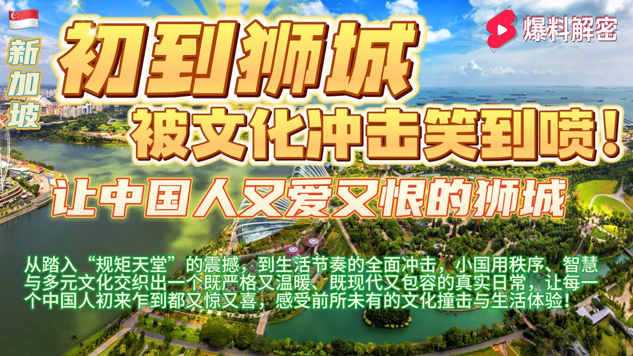 中国人眼中新加坡：当“规矩天堂”遇上“烟火人间”，文化冲击、生活差距与舌尖较量全面开撕——你以为的新加坡，其实完全不是那回事！#香港#臺灣#新加坡#馬來西亞#美國#华人