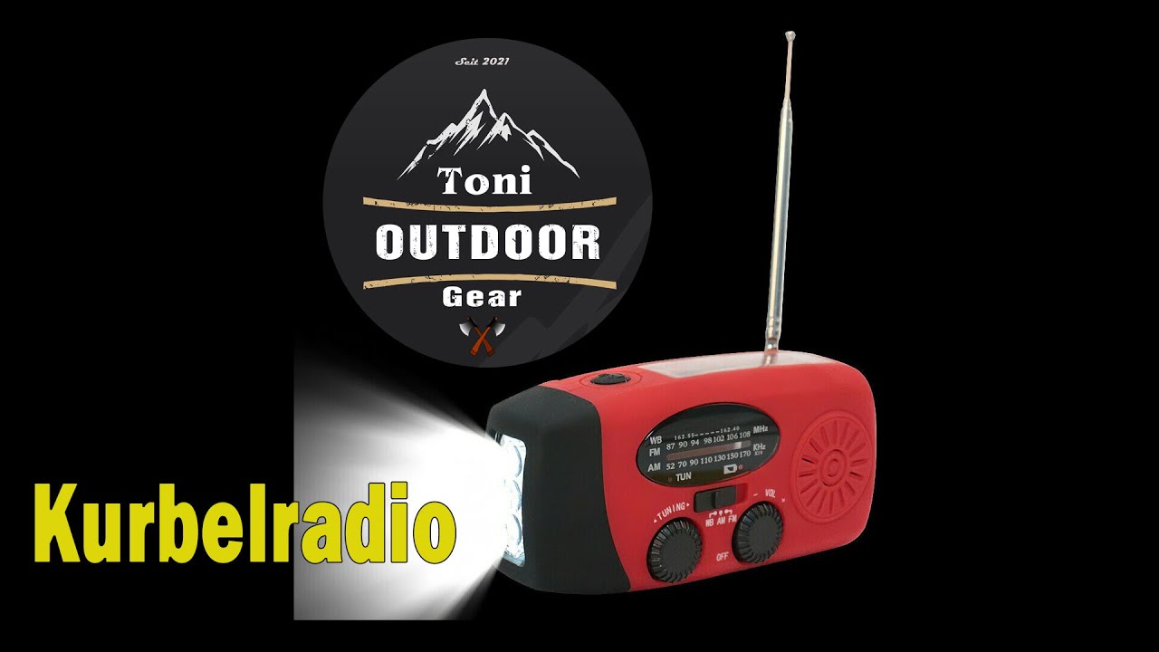 Kurbelradio - Solarradio - Notfall Radio f&uuml;r Blackout , Outdoor , Camping