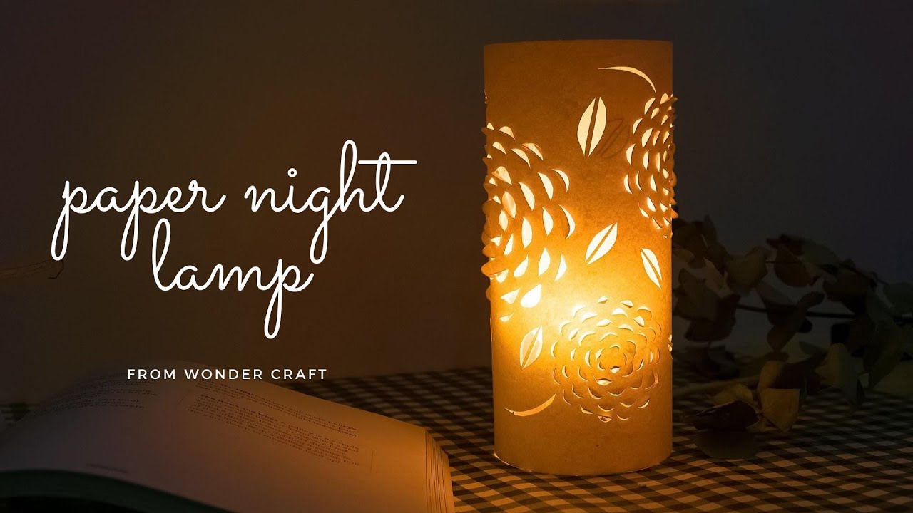 DIY Kirigami Paper Night Lamp | Paper Craft | Paper Lamp
