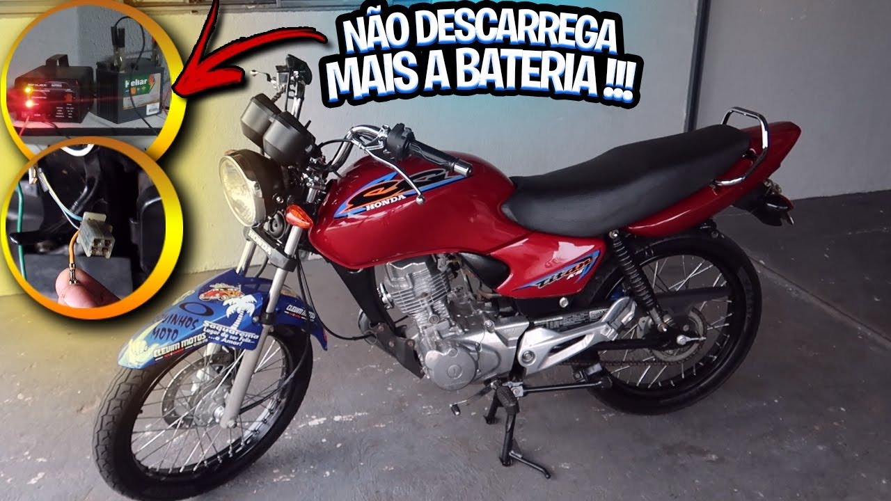 PÓS CHAVE DESCARREGOU A BATERIA DA MOTINHA TITAN KS 125 [ Maycon Aragão ]