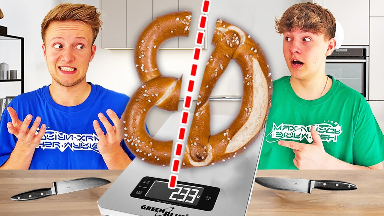 Wer kann besser halbieren? 🔪 Ash VS Max  😁  TipTapTube UNCUT