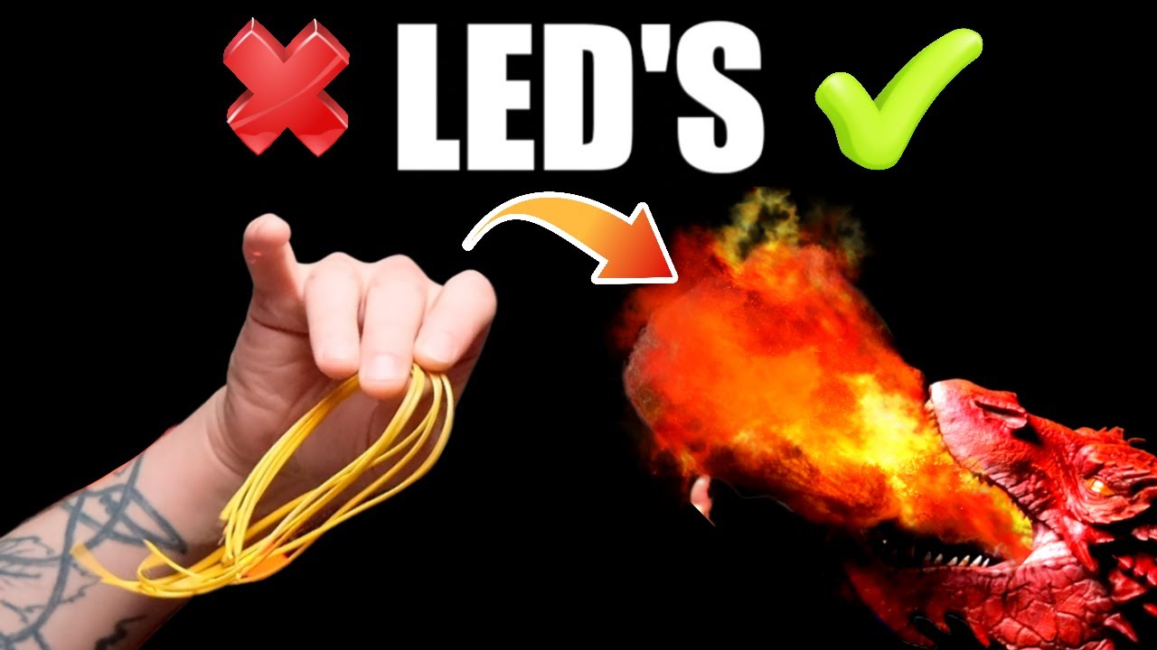 Turn LED Noodles into REALISTIC FIRE !!! -TUTORIAL