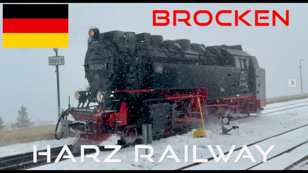 The Harz Railway; Brockenbahn in a blizzard - German Steam Trains