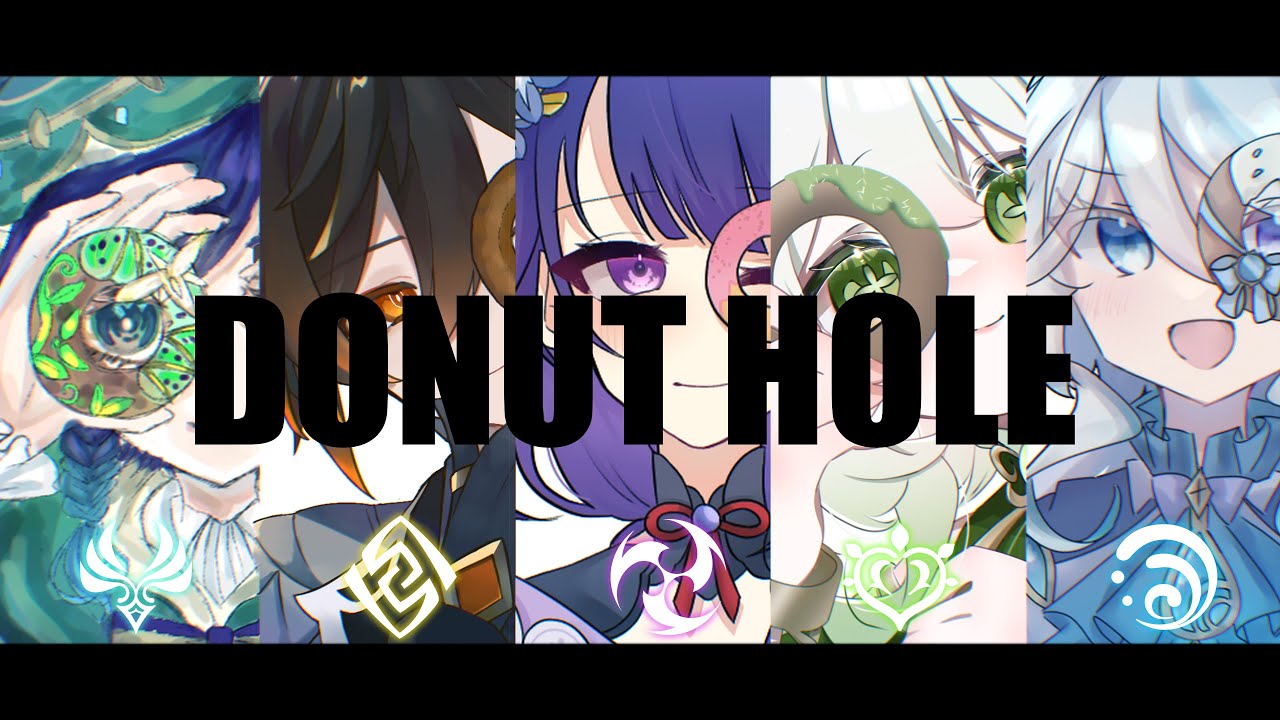 【原神】ドーナツホール【手描き合作】