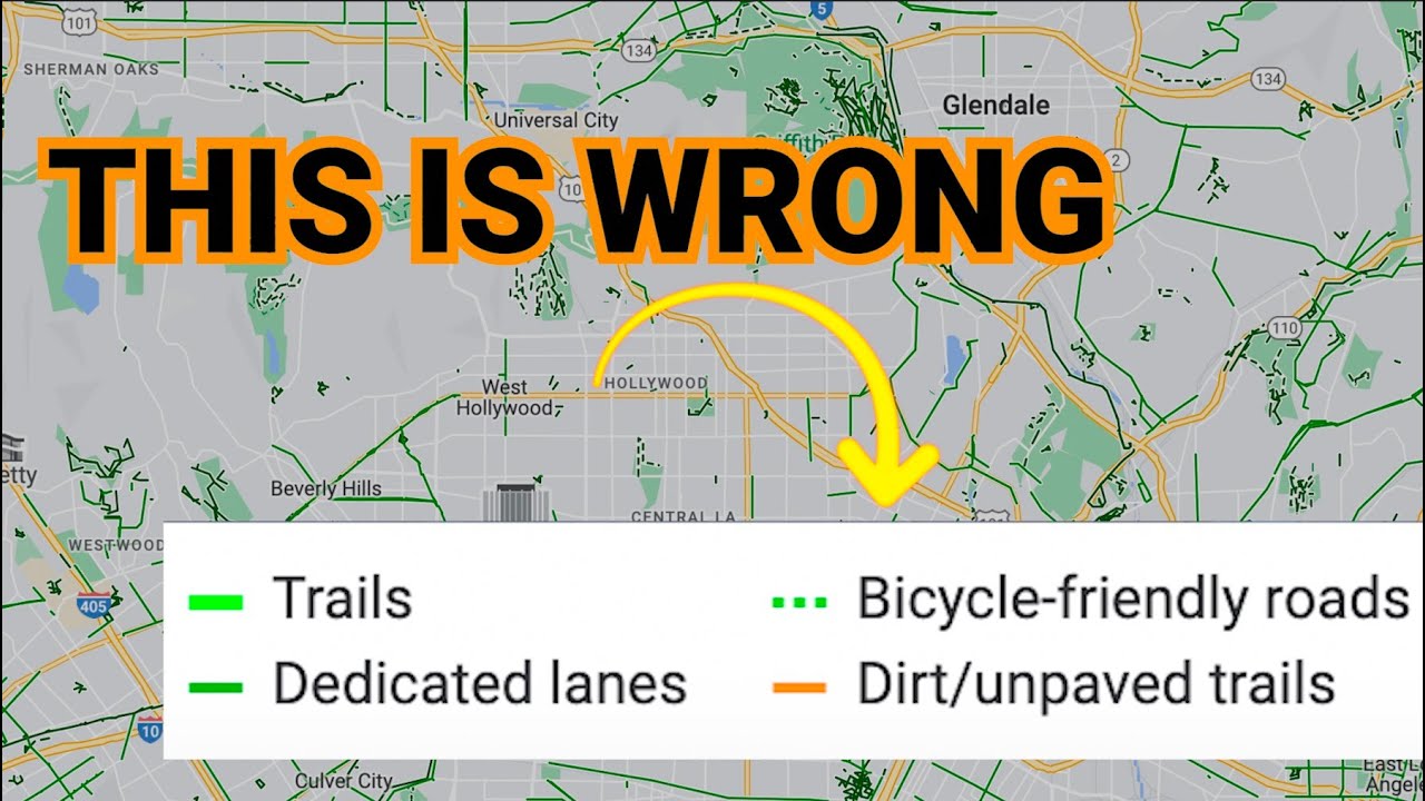 Correcting Google's Bike Map of LA