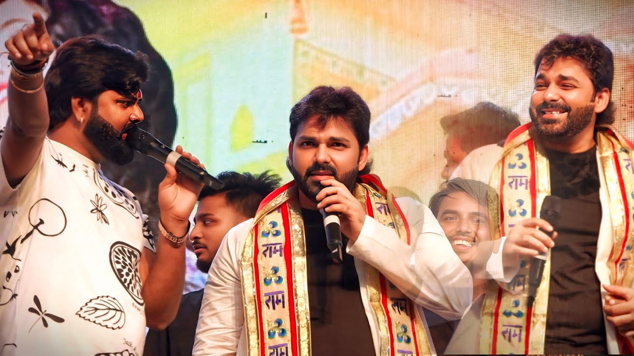 पॉवर स्टार और देशी स्टार | Pawan Singh और Samar Singh स्टेज पर आते ही हुआ बवाल | लखनऊ इवेंट शो 2025