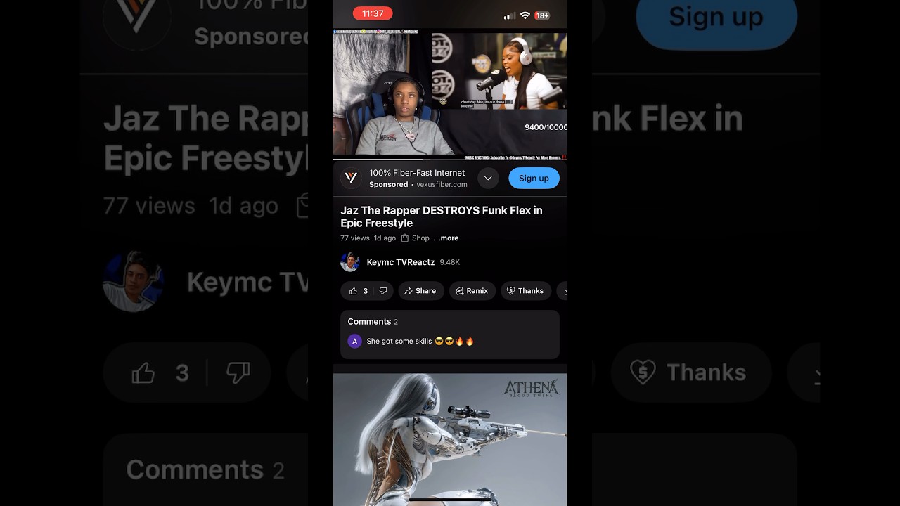JAZ THE RAPPER FUNK FLEX FREESTYLE REACTION