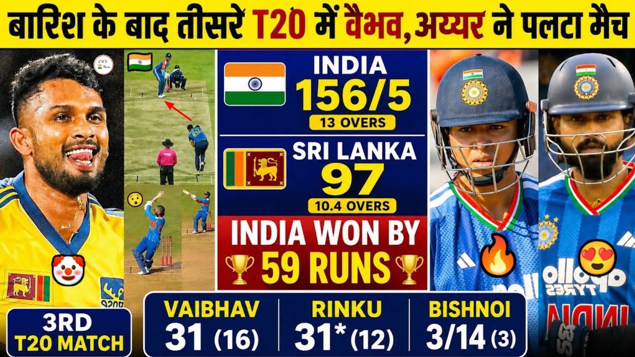 HIGHLIGHTS: India vs Sri Lanka 3rd T20 Full Highlights 2026 | IND vs SL 3rd T20 Match Highlights