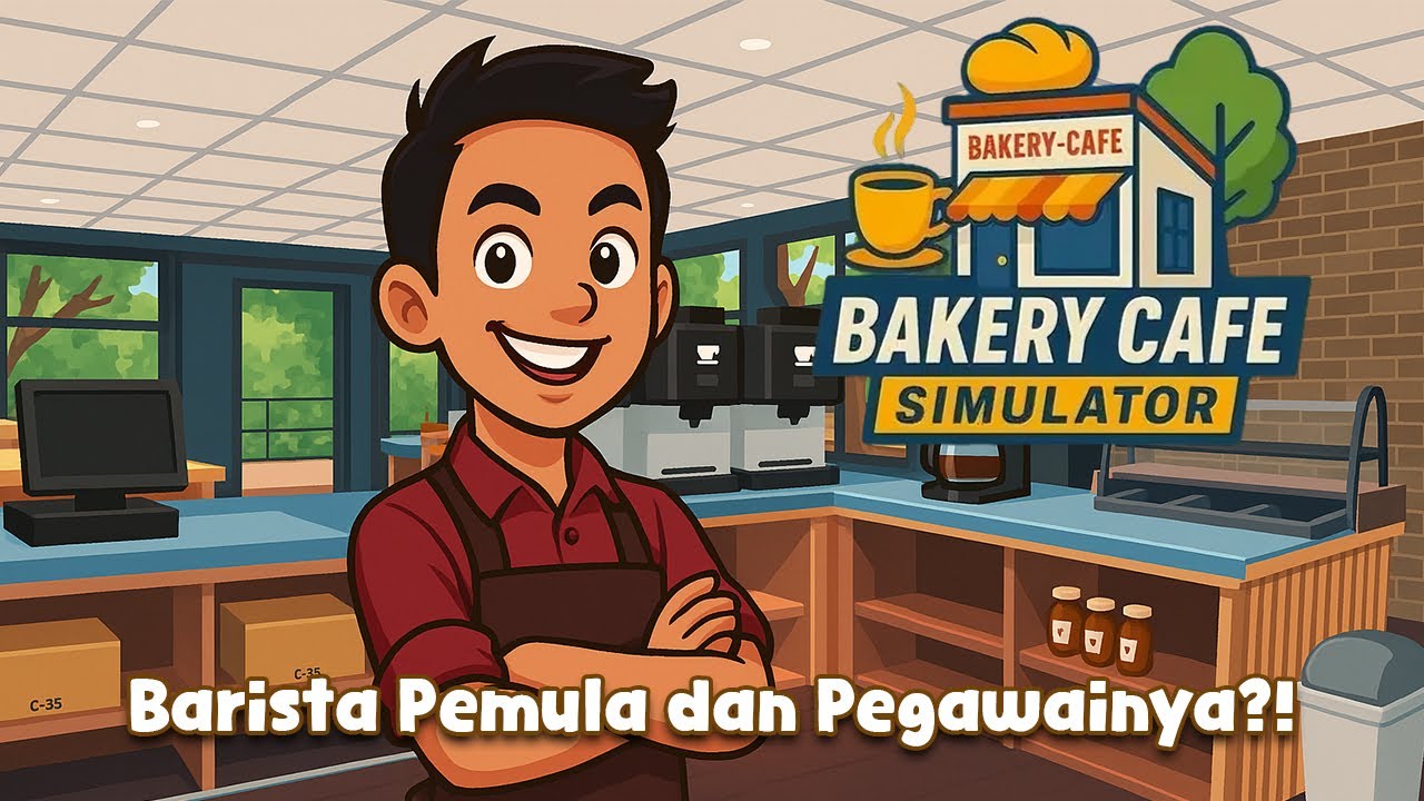 BARISTA & PARA PEGAWAINYA OTW JUALAN ROTI.. Bakery Cafe Simulator [ Indonesia ] PART 2