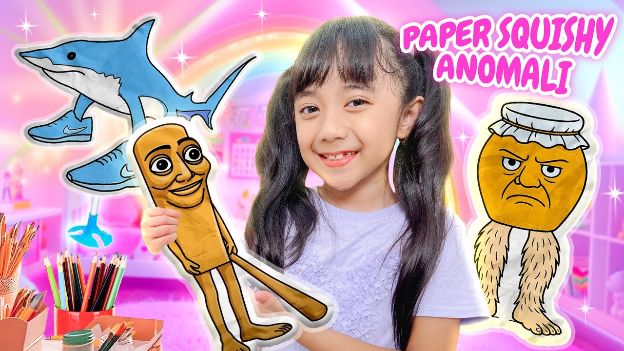 SAMANTHA CHALLENGE BIKIN PAPER SQUISY ANOMALI VIRAL 😍 KREASI TANGAN SKUISI KERTAS | SAMTING 🎨