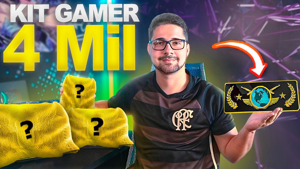 NOVO SETUP... Ganhei o KIT GAMER dos sonhos pra UPAR GLOBAL
