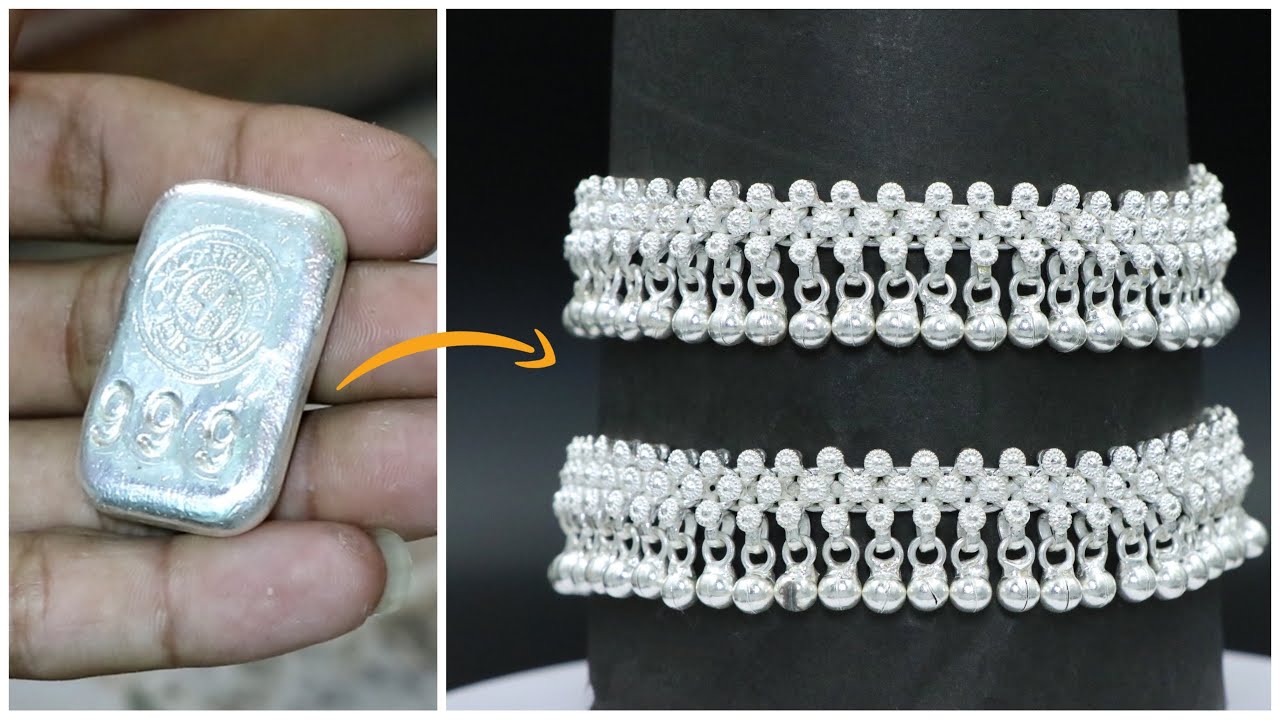 Silver Bridal Payal Making | Silver Jewellery Making - Gold Smith Jack