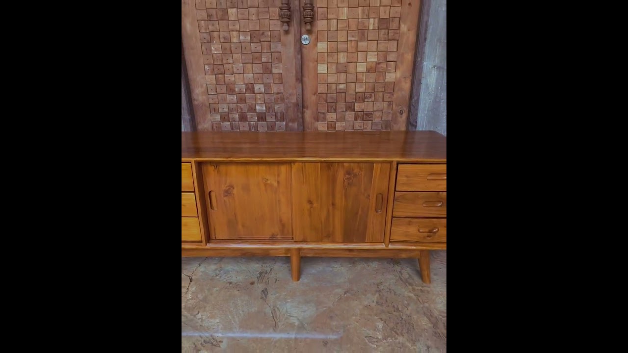 Bufet Tv Minimalis Termurah/Meja Tv Minimalis/Meja Retro Kayu Jati