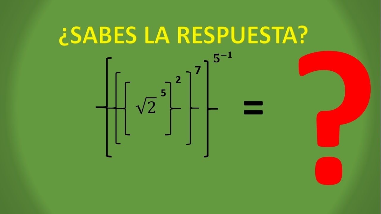 ¿CUANTO SABES DE TEORÍA DE EXPONENTES? REPASO RÁPIDO