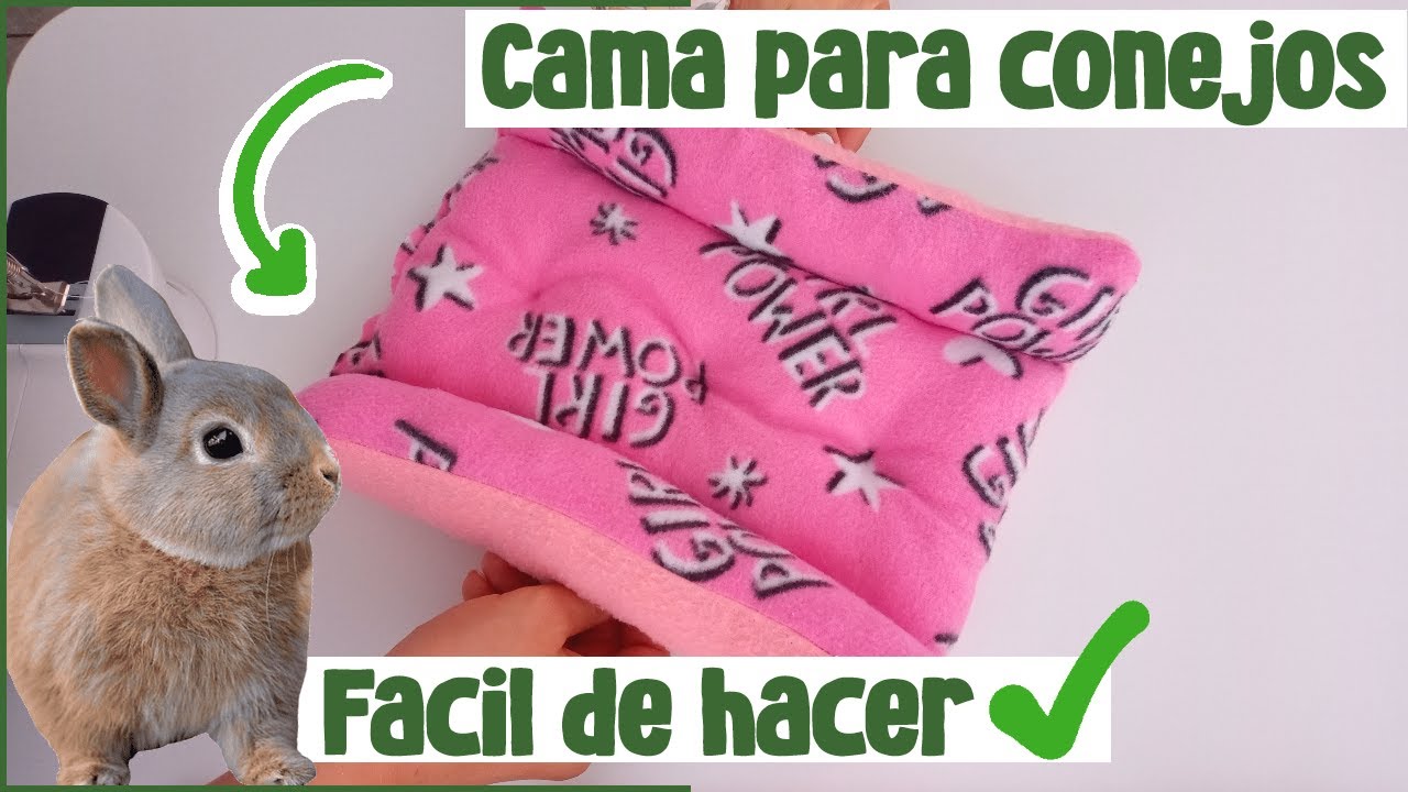 COMO HACER UNA CAMA PARA CONEJOS