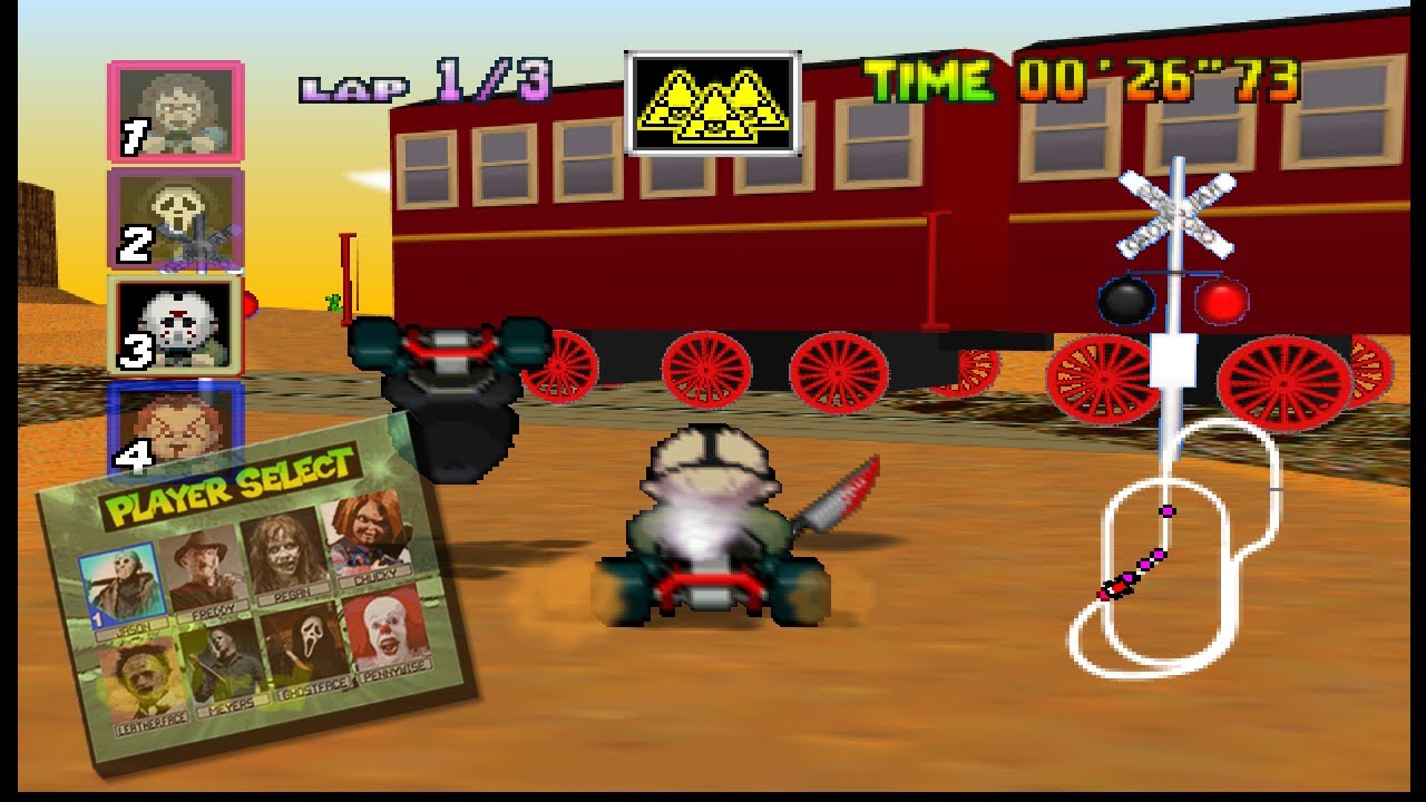 Slasher Kart 64 (Hack) - Nintendo 64 - Jason - Twin Cup - 50 cc - Full Cup