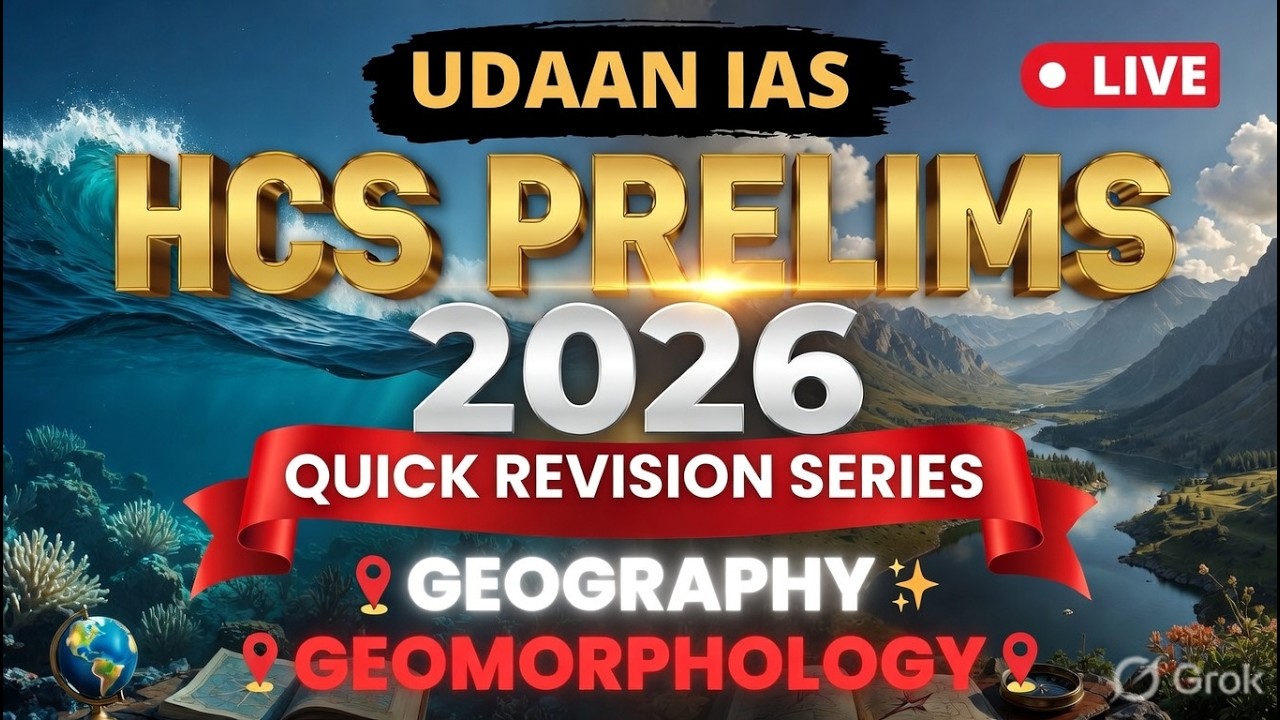 HCS Prelims 2026 | Quick Revision Series - Geography #hcs2026