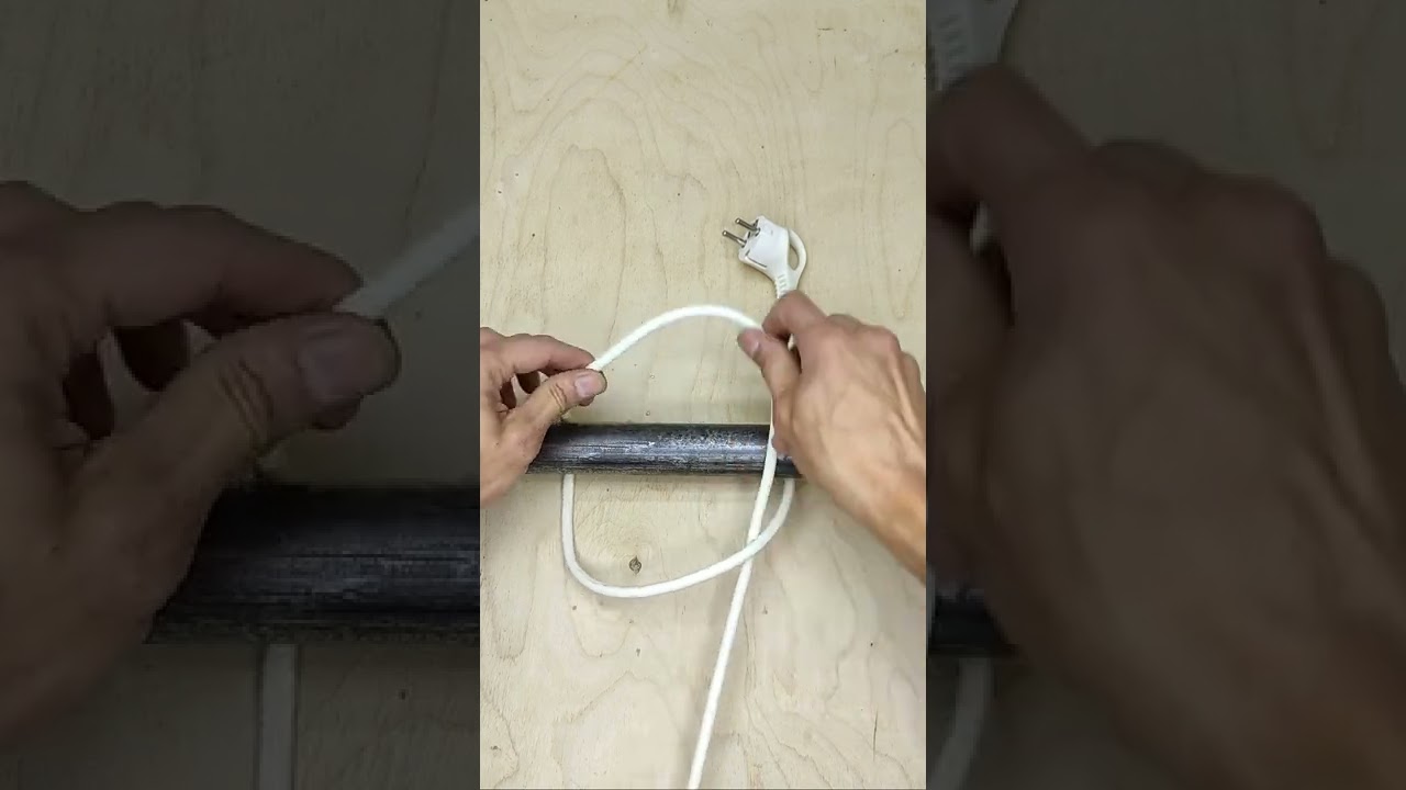 Обязательно запомни эту хитрость! Как можно легко вытащить вилку, если запутался провод? #shorts