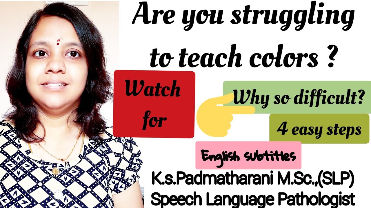 How to teach Colors? |4 SIMPLE STEPS TO TEACH COLORS| in Tamil with English subtitles