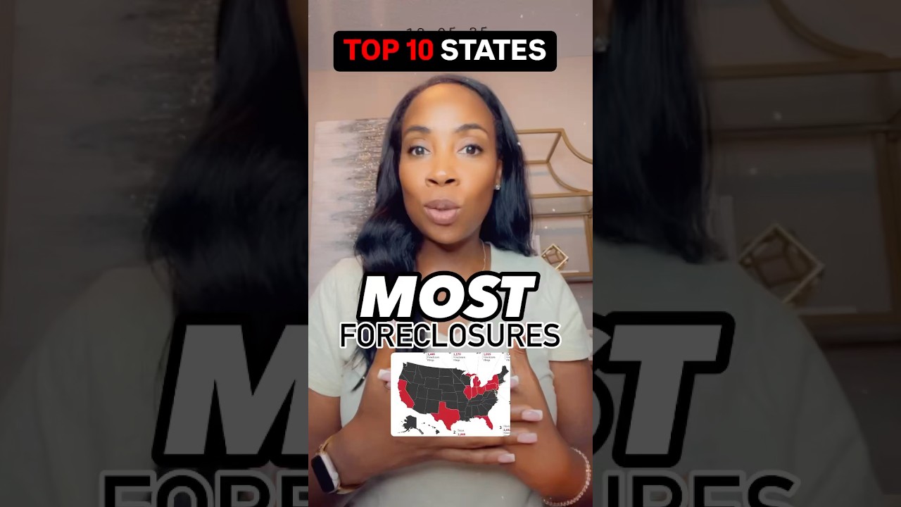 Top 10 states and counties with most foreclosures! #foreclosure #realestateinvesting #housing