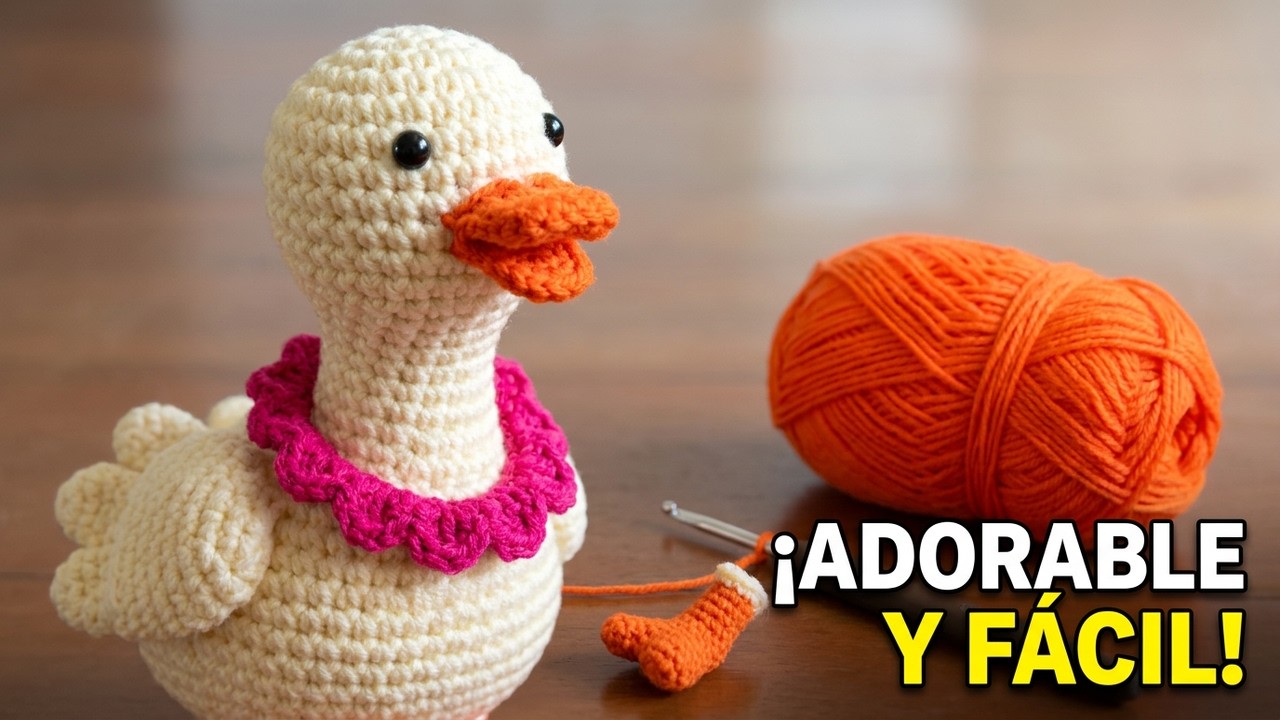 🦆COMO TEJER UN PATO A CROCHET 🦆💛 | Teje conmigo Amigurumi Fácil, paso a paso. 😍
