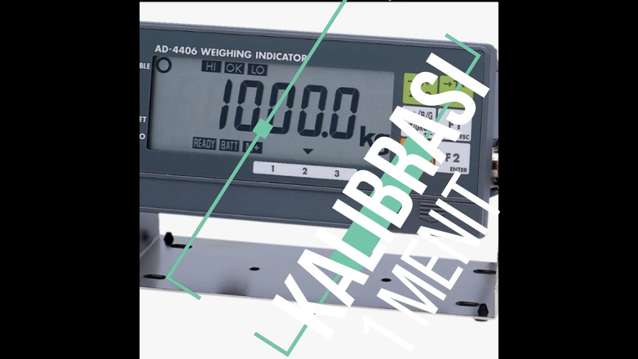 kalibrasi Timbangan AD 4406A indicator hanya dalam waktu 1 menit