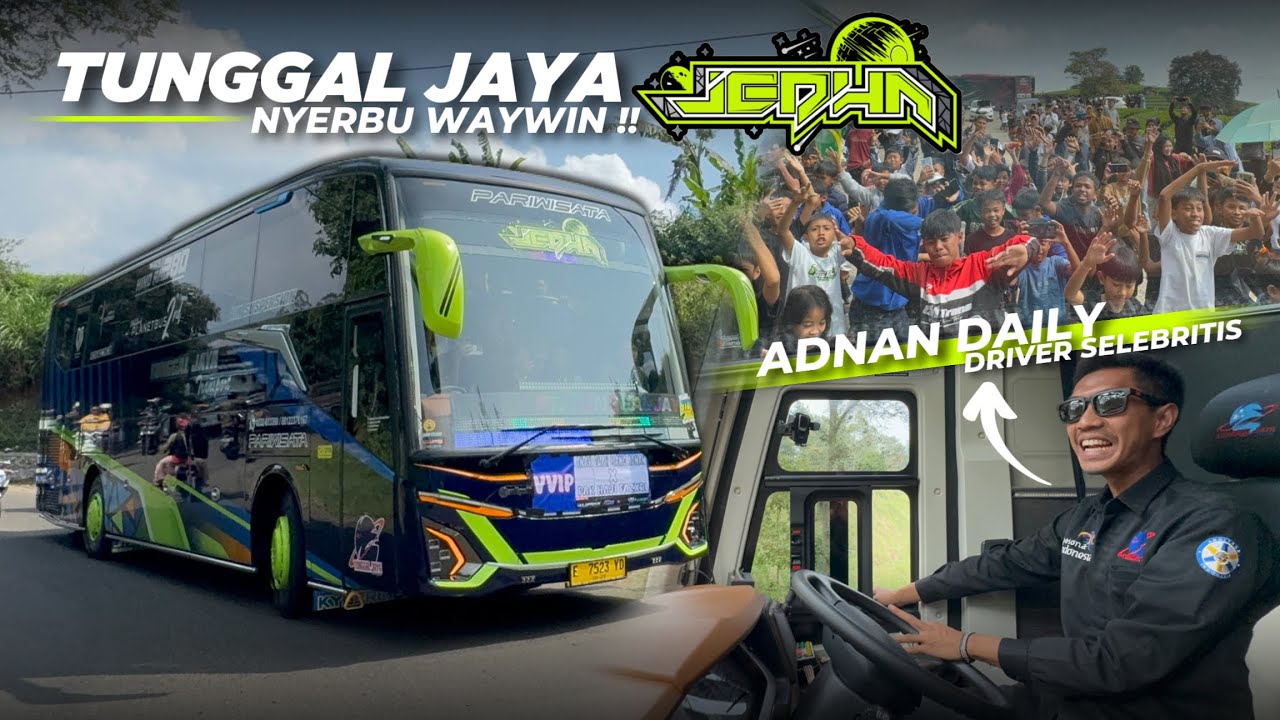 PERDANA IKUT TRIP MANIA😱Akhirnya Kesampaian Juga Naik Fresh Bus Tunggal Jaya “JEDHA” Ft Adnan Daily