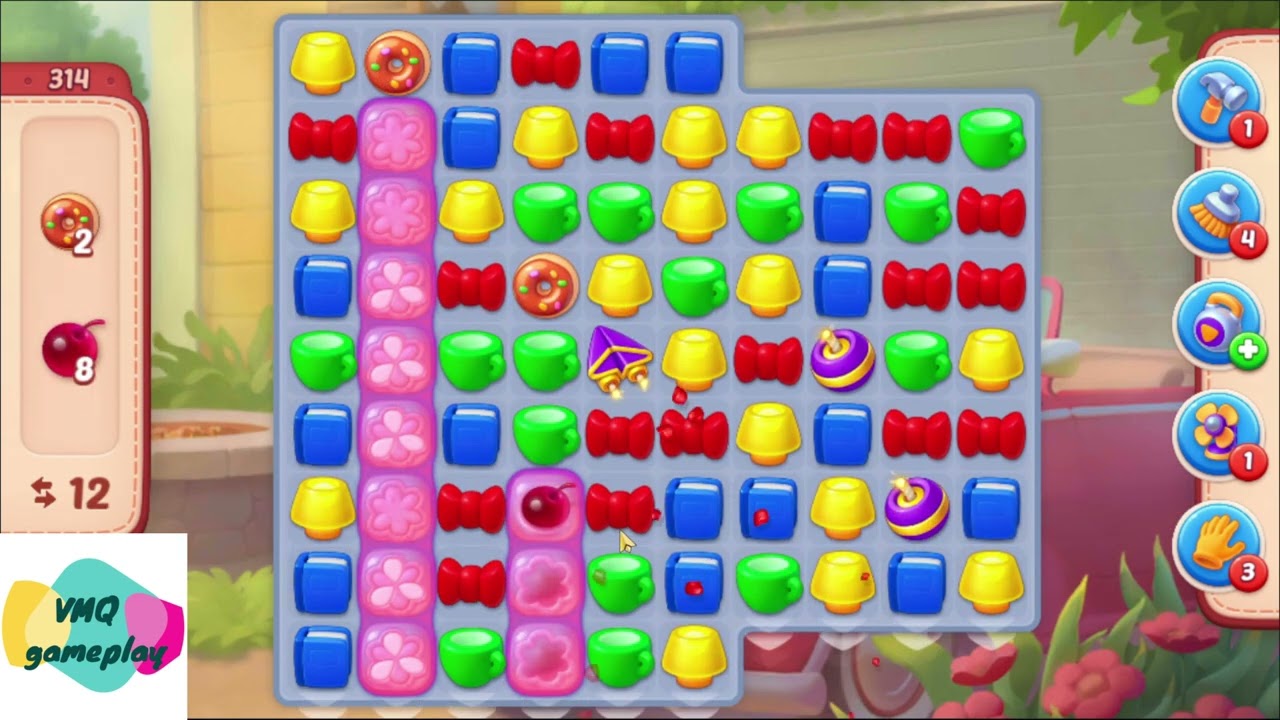 Homescapes level 314 gameplay