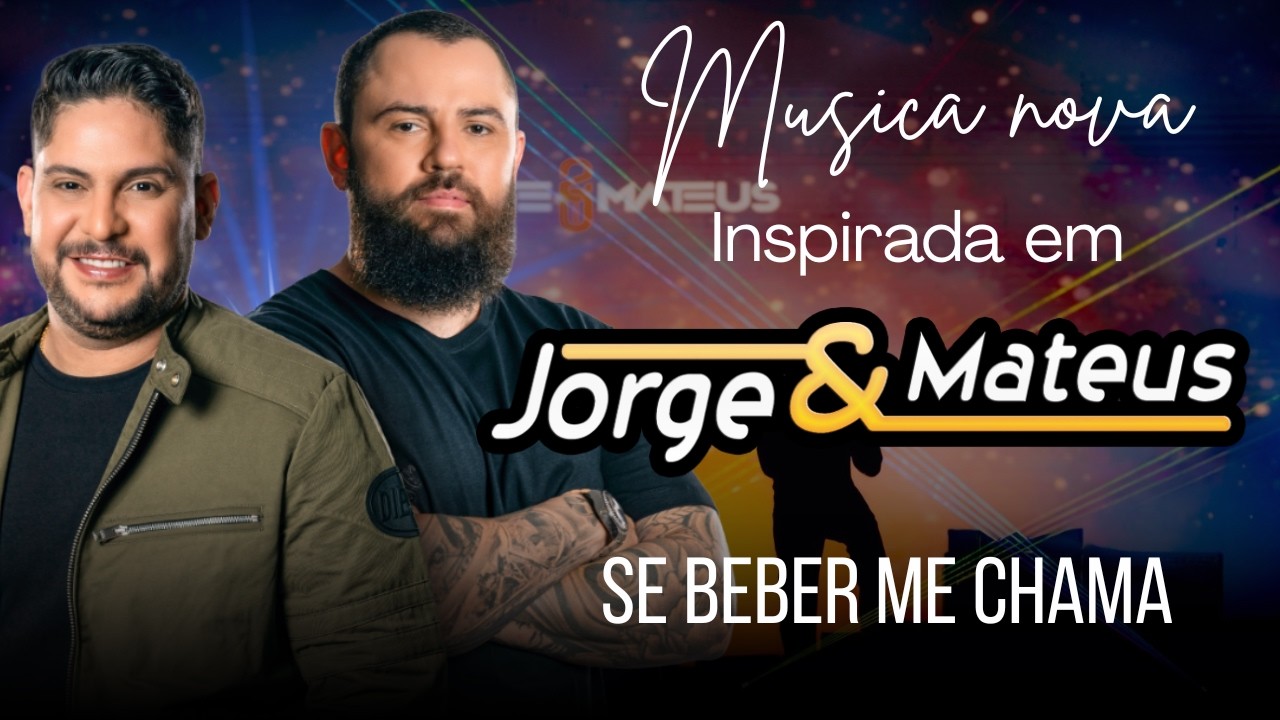 SE BEBER ME CHAMA - LANÇAMENTO JORGE & MATEUS l INSPIRAÇAO NA DUPLA (IA)
