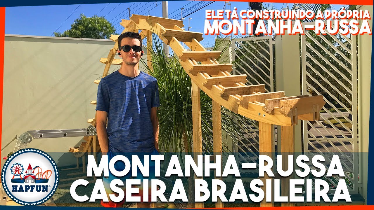 Nosso seguidor está construindo uma montanha-russa no QUINTAL