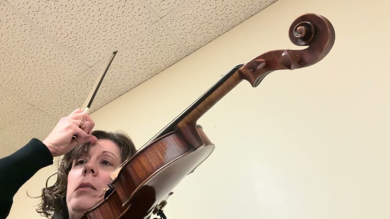 Bach GM Prelude string crossing practice techniques 