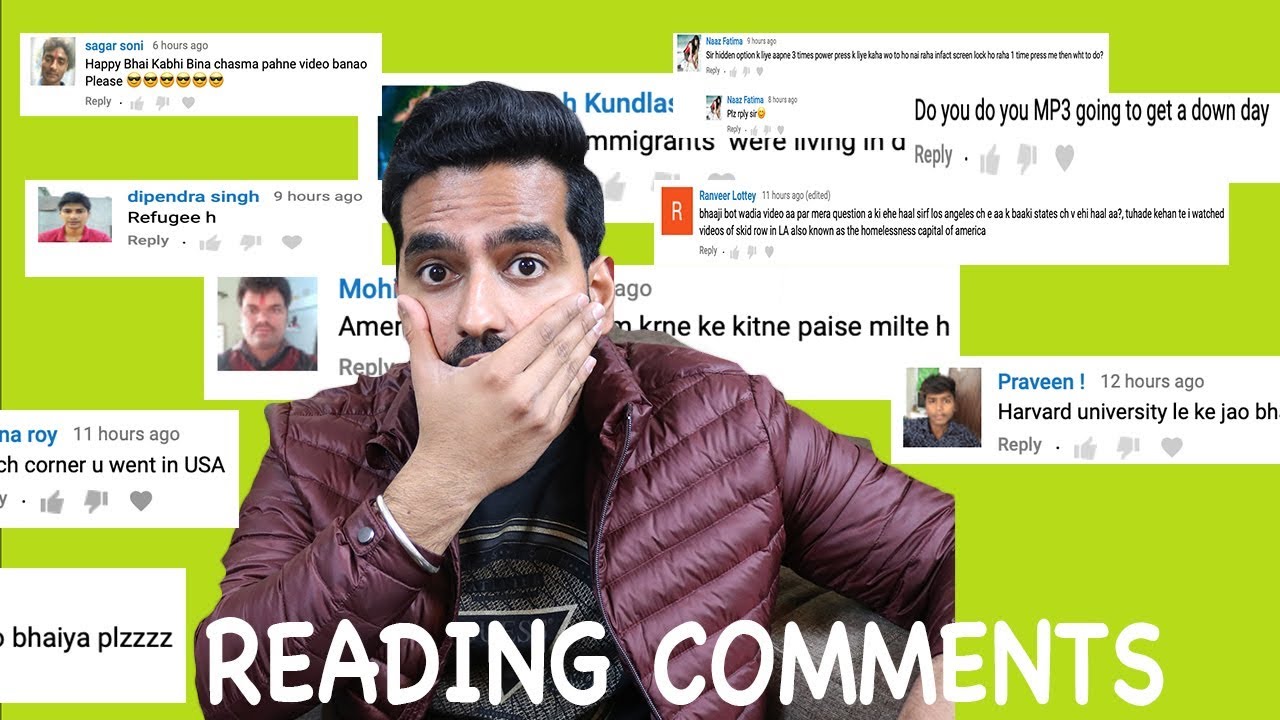 READING YOUR YOUTUBE COMMENTS - YOUTUBE COMMENTS REACTION IN HINDI