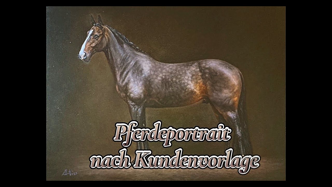 Pferdeportrait nach Kundenvorlage / Портрет лошади по индивидуальному заказу