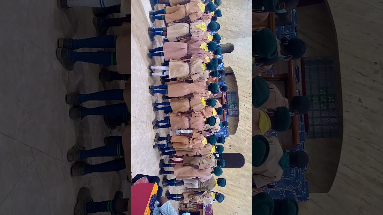 AHADI SCOUTS GUARD OF HONOUR INSPECTION