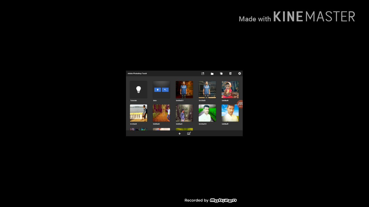 How to Cut photo and edit in photoshop touch