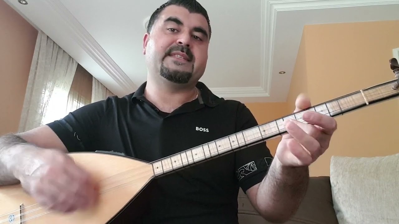 Bırak Gam kederi solfej Bağlama dersi Takma tezeneli  Erdoğan karaman  Ekilir Birgün