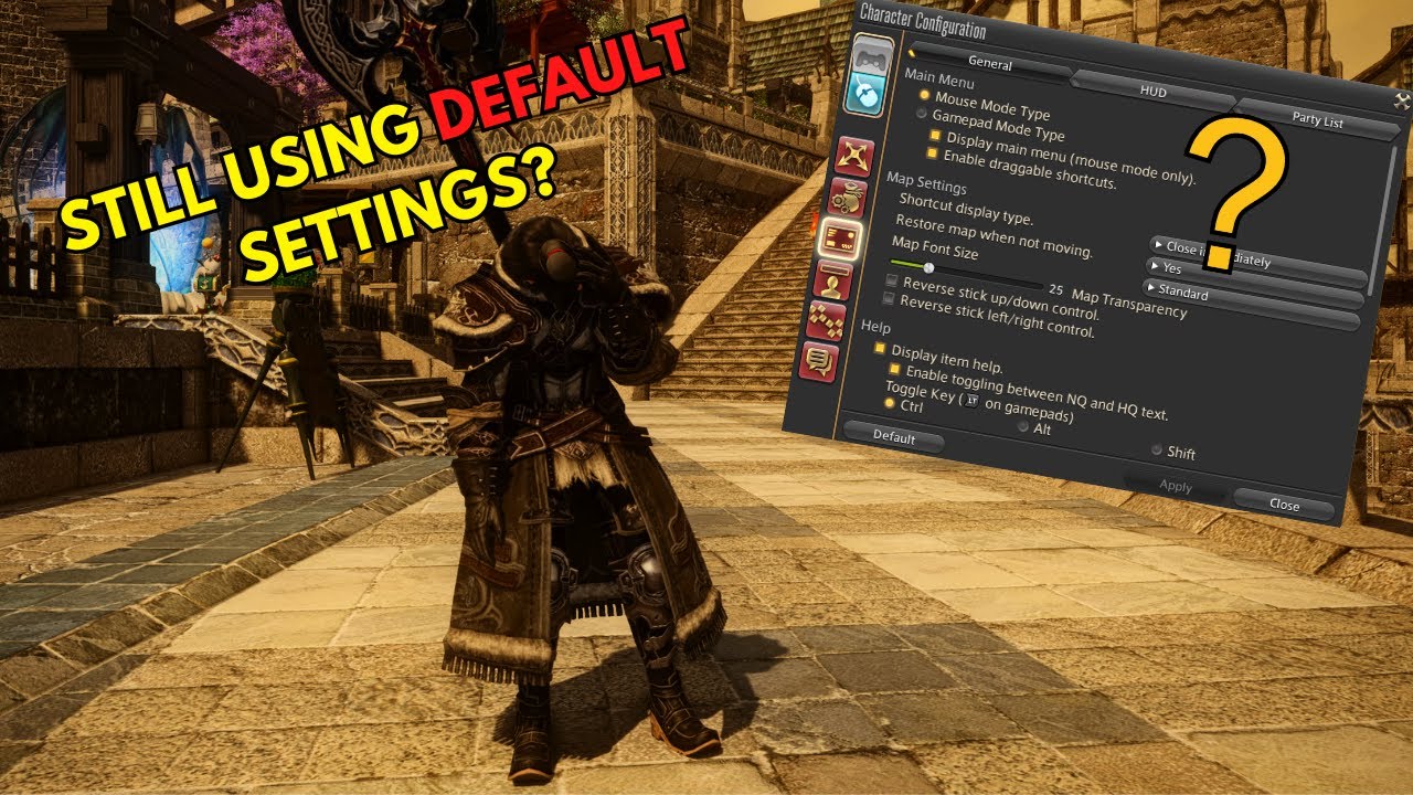 How To Fix Your FFXIV Settings