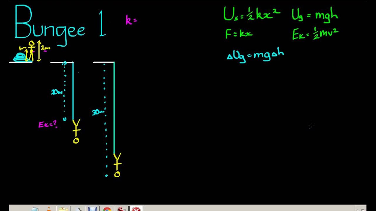 Hooke's Constant - Bungee Jumping Example 1