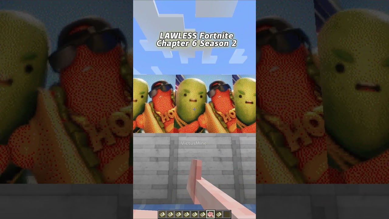 LAWLESS Fortnite Battle Royale chapter 6 Season 2 trailer but it's Minecraft map animation #shorts