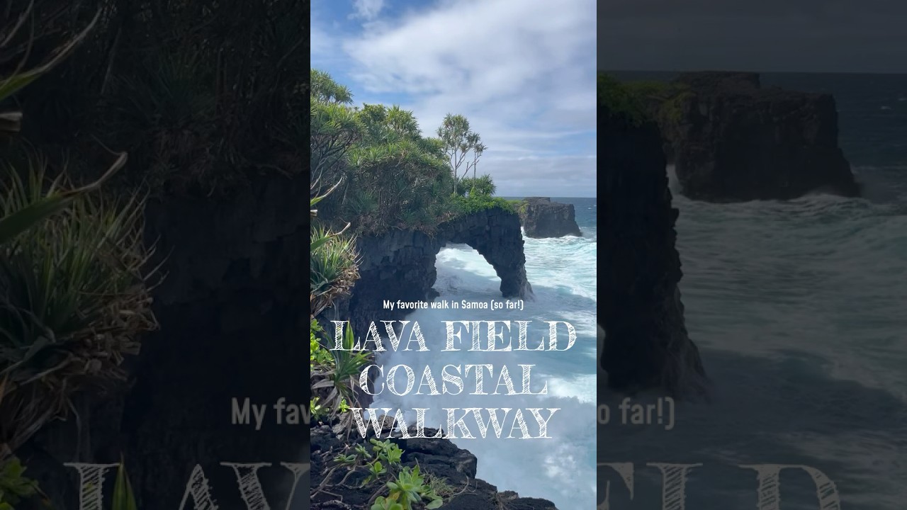 【Samoa Picks】Epic coastal walk 🌊 with surprise rainbows 🌈