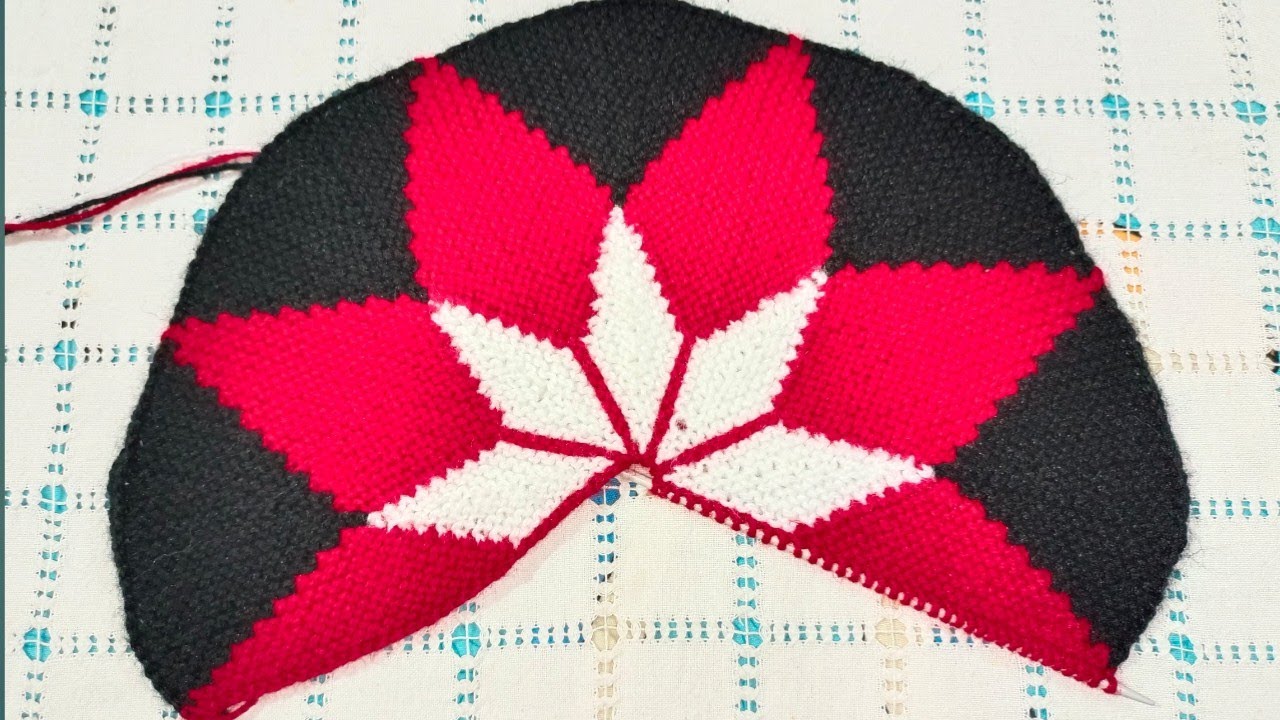 कमल के फूल वाला पायदान बनाए।।36 फंदे से बनाए नई डिजाइन का पायदान #doormat  #diy #doormatdesign
