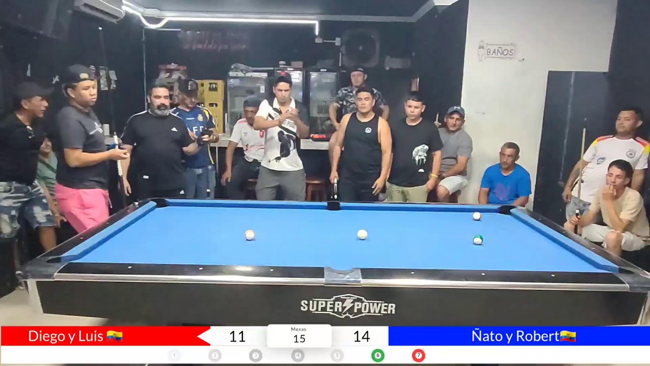 🔥🎱Partida de Dinero🔥🎱💵
🔥🔥Mellizo🆚️Firo $1,000🔥🔥💵
15  Mesas